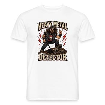  Sondengänger Sondler Heavy-Metal-Detector - Männer T-Shirt - Weiß - Vorne - AI Model Male 178 dark (178cm)