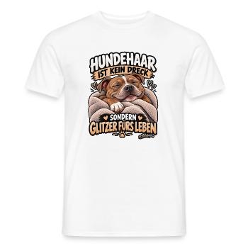 Hundehaare sind Glitzer - Männer T-Shirt - Weiß - Vorne - AI Model Male 178 dark (178cm)