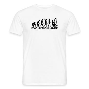 Harfe - Männer T-Shirt - Weiß - Vorne - AI Model Male 178 dark (178cm)