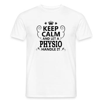 Idée cadeau kinésithérapeute drôle disant masseur - T-shirt homme - blanc - Devant - AI Model Male 178 dark (178cm)