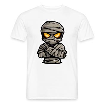 Mumie Halloween Comic - Männer T-Shirt - Weiß - Vorne - AI Model Male 178 dark (178cm)