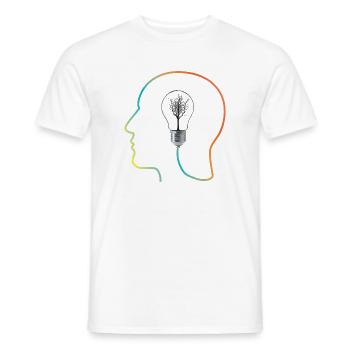 génie - T-shirt homme - blanc - Devant - AI Model Male 178 dark (178cm)