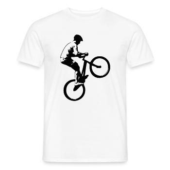 Biking - Trial - Männer T-Shirt - Weiß - Vorne - AI Model Male 178 dark (178cm)