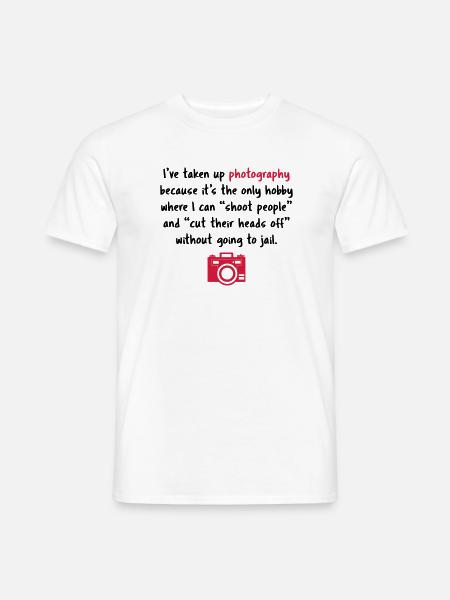 Photography hobby - funny photographer - Men's T-Shirt - white