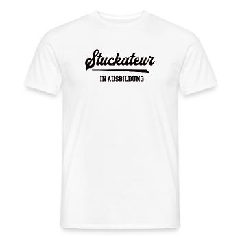 Stuckateur in Ausbildung Stukkateur Lehre Azubi - Männer T-Shirt - Weiß - Vorne - AI Model Male 178 dark (178cm)