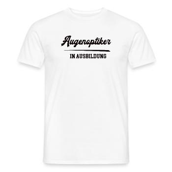 Augenoptiker in Ausbildung Augenoptikerausbildung - Männer T-Shirt - Weiß - Vorne - AI Model Male 178 dark (178cm)