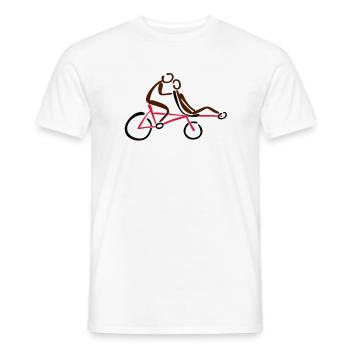 Pino levels Tandem Tandem - Men's T-Shirt - white - Front - AI Model Male 178 dark (178cm)