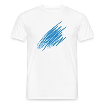 color blob splash painter gift colorful paint - Men's T-Shirt - white - Front - AI Model Male 178 dark (178cm)