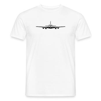 flugzeug - Männer T-Shirt - Weiß - Vorne - AI Model Male 178 dark (178cm)