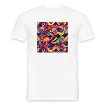 Farbenfroh - Männer T-Shirt - Weiß - Vorne - AI Model Male 178 dark (178cm)