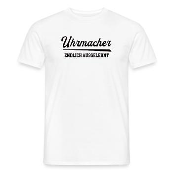 Uhrmacher Ausbildung Bestanden Azubi Uhrmacherei - Männer T-Shirt - Weiß - Vorne - AI Model Male 178 dark (178cm)