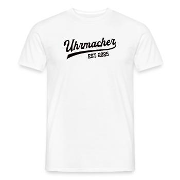 Uhrmacher 2025 Beruf Uhrmacherei Lehre Lehrling - Männer T-Shirt - Weiß - Vorne - AI Model Male 178 dark (178cm)
