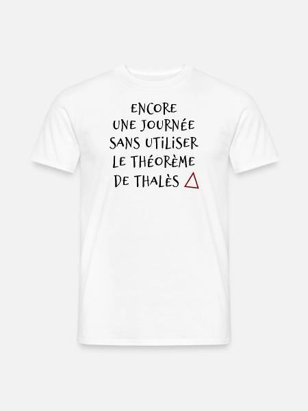 Humour Mathématique - T-shirt homme - blanc