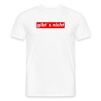 gibt´s nicht - Sup Parodie - lustiges Tshirt - Männer T-Shirt - Weiß - Vorne - AI Model Male 178 dark (178cm)