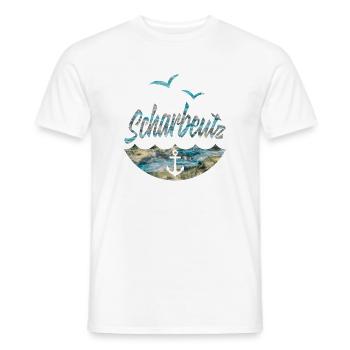 SCHARBEUTZ LIEBE OSTSEE - Männer T-Shirt - Weiß - Vorne - AI Model Male 178 dark (178cm)