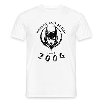 20th Birthday Keepin evil at bay since 2004 - Men's T-Shirt - white - Front - AI Model Male 178 dark (178cm)