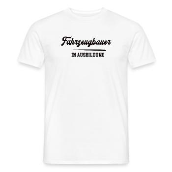 Fahrzeugbauer in Ausbildung Lehre Fahrzeugbau - Männer T-Shirt - Weiß - Vorne - AI Model Male 178 dark (178cm)