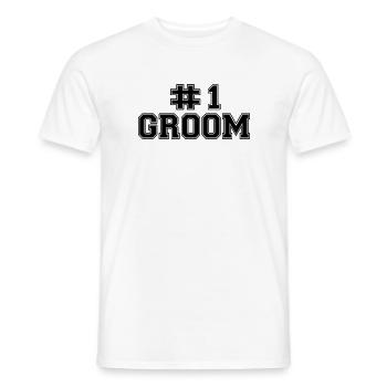 Numer One Groom - Männer T-Shirt - Weiß - Vorne - AI Model Male 178 dark (178cm)