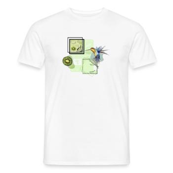 Green aesthetic pictures shirts hoodies etc mild - Men's T-Shirt - white - Front - AI Model Male 178 dark (178cm)