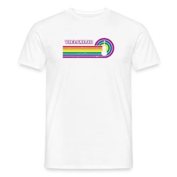 Cellist Cello Musik Instrument Regenbogen LGBT - Männer T-Shirt - Weiß - Vorne - AI Model Male 178 dark (178cm)