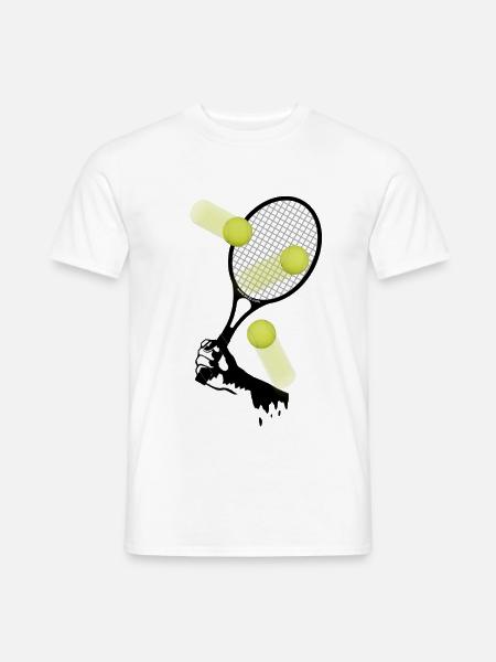 tennis_3 - Männer T-Shirt - Weiß