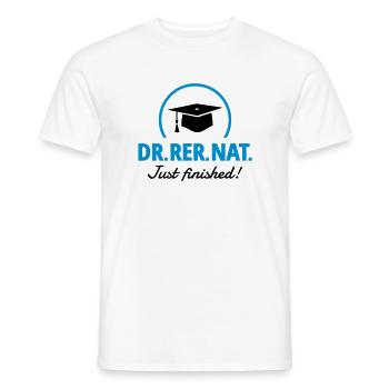 Doctor - Just finished! - Men's T-Shirt - white - Front - AI Model Male 178 dark (178cm)