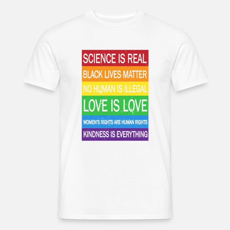 scienceisreal - Männer T-Shirt - Weiß
