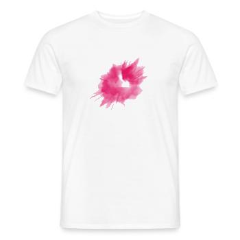 color blob splash painter gift colorful paint - Men's T-Shirt - white - Front - AI Model Male 178 dark (178cm)