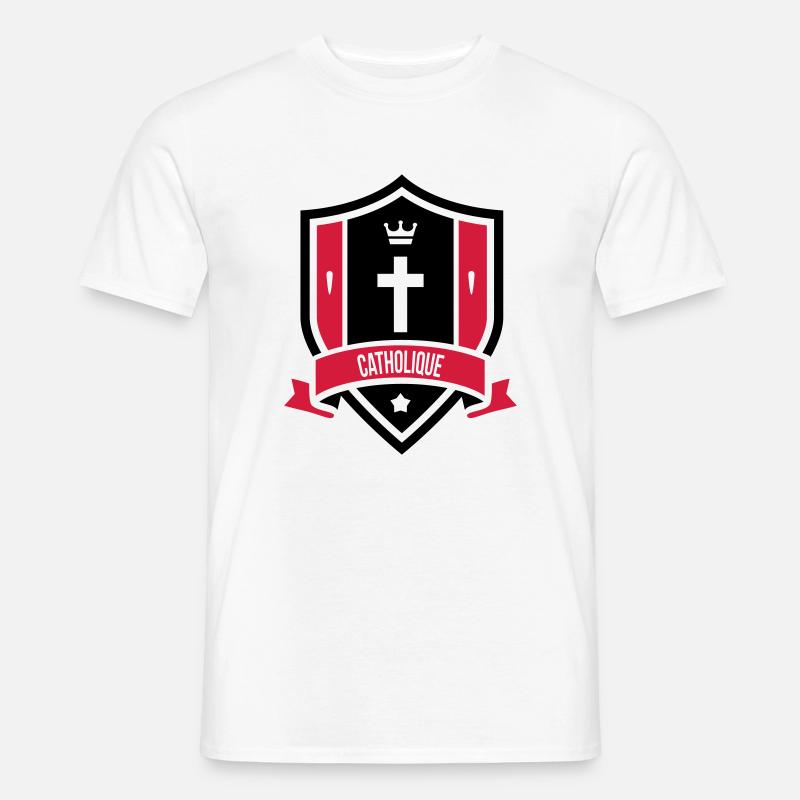 Christlich / Christ / Katholisch / Religion - Männer T-Shirt - Weiß