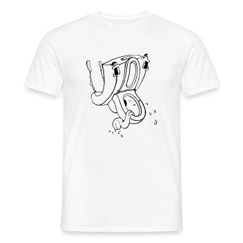 toilettes fou - T-shirt homme - blanc - Devant - AI Model Male 178 dark (178cm)