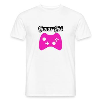 Gamer girl - Men's T-Shirt - white - Front - AI Model Male 178 dark (178cm)