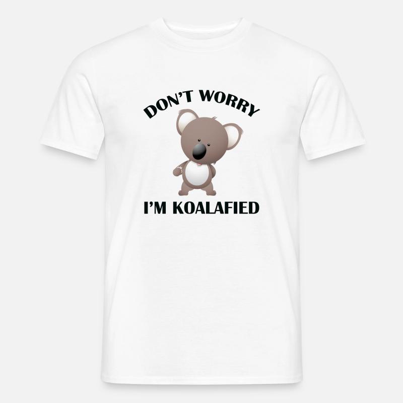 Don't Worry I'm Koalafied - Men’s T-shirt - white