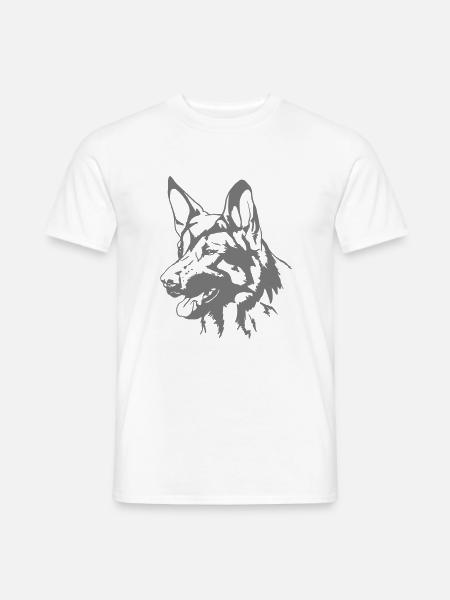 Deutscher Schäferhund - Männer T-Shirt - Weiß