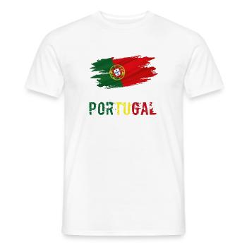 Flag Patriot Gift Home Country Flag Portugal - Men's T-Shirt - white - Front - AI Model Male 178 dark (178cm)