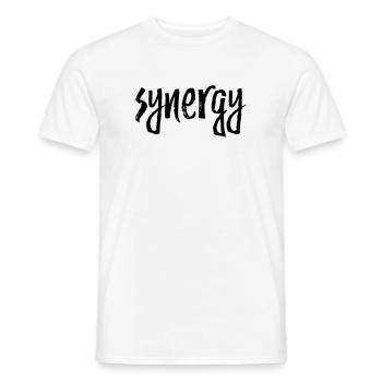 Synergy - Men's T-Shirt - white - Front - AI Model Male 178 dark (178cm)