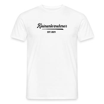 Unternehmer Kleinunternehmer Kleingewerbe 2025 - Männer T-Shirt - Weiß - Vorne - AI Model Male 178 dark (178cm)