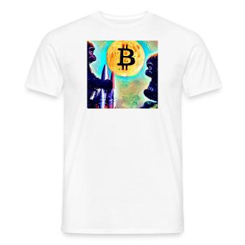 Apes on the way to moon - Männer T-Shirt - Weiß - Vorne - AI Model Male 178 dark (178cm)