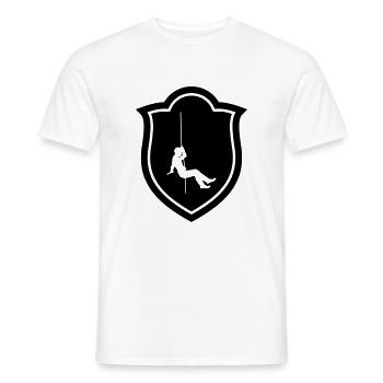 Speleologist / Speleology / Spéléologie / Climbing - Men's T-Shirt - white - Front - AI Model Male 178 dark (178cm)