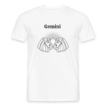 Gemini - Men's T-Shirt - white - Front - AI Model Male 178 dark (178cm)
