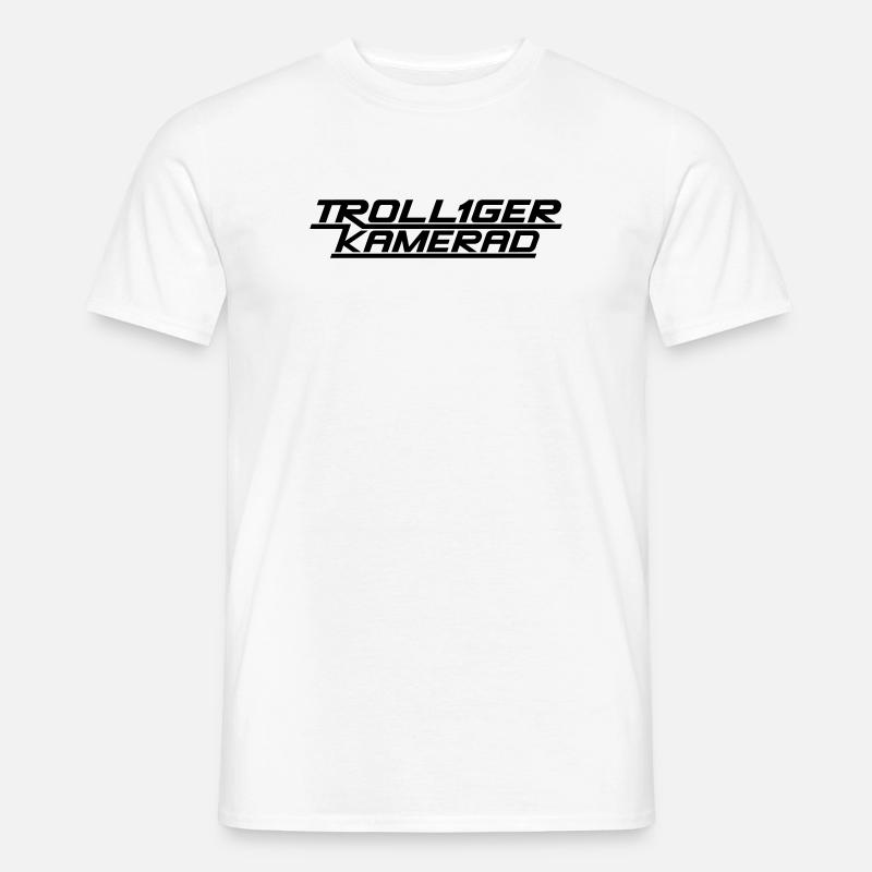 Trolliger Kamerad - Männer T-Shirt - Weiß