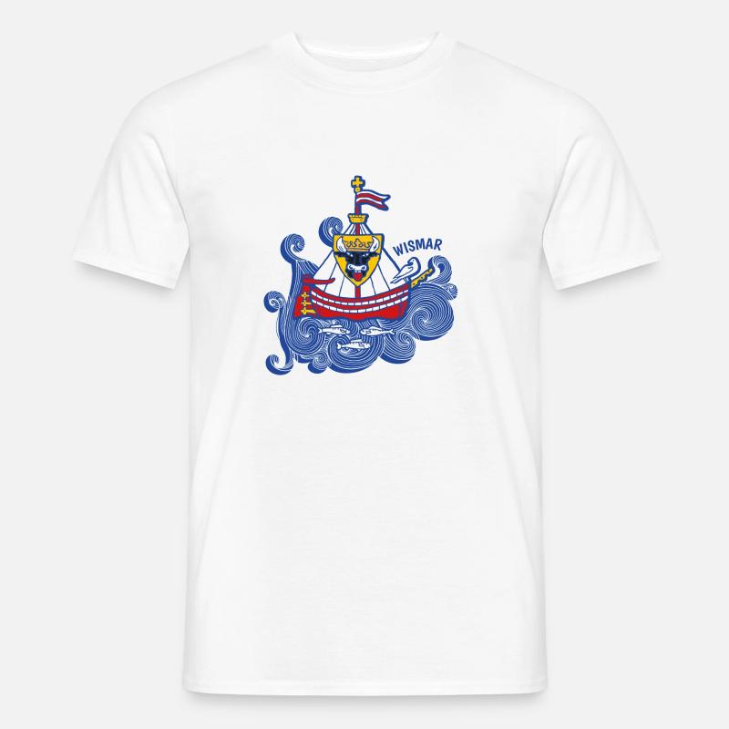 Wismar våbenskjold - Mænd T-shirt - hvid