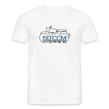 Moped Sperber Habicht 50 ccm Emblème - T-shirt homme - blanc - Devant - AI Model Male 178 dark (178cm)