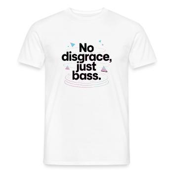 Pas de disgrâce, juste de la basse rétro - T-shirt homme - blanc - Devant - AI Model Male 178 dark (178cm)