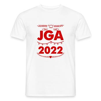 Jga 2022 Junggesellenabschied - Männer T-Shirt - Weiß - Vorne - AI Model Male 178 dark (178cm)