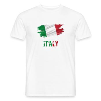 Flag Patriot Gift Home Country Flag Italie - T-shirt homme - blanc - Devant - AI Model Male 178 dark (178cm)