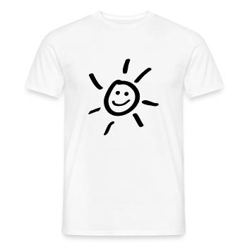 Eine lachende strahlende Sonne - Männer T-Shirt - Weiß - Vorne - AI Model Male 178 dark (178cm)