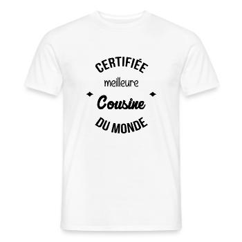 Onkel / Tante / Vetter / Cousin / Kusine - Männer T-Shirt - Weiß - Vorne - AI Model Male 178 dark (178cm)