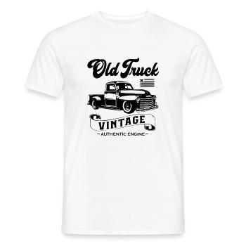 Old Truck Vintage - Männer T-Shirt - Weiß - Vorne - AI Model Male 178 dark (178cm)