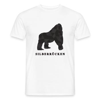 Silberrücken | Gorilla - Männer T-Shirt - Weiß - Vorne - AI Model Male 178 dark (178cm)