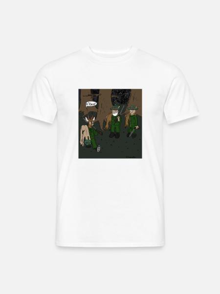 Jagdsaison - Männer T-Shirt - Weiß
